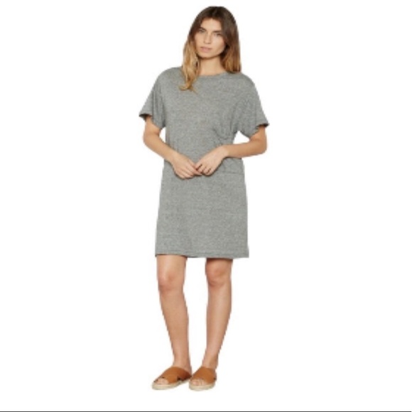 current elliott t shirt dress CURRENT/ELLIOTT Women Size 2 (US M) Black/White Striped Leighton T-Shirt Dress